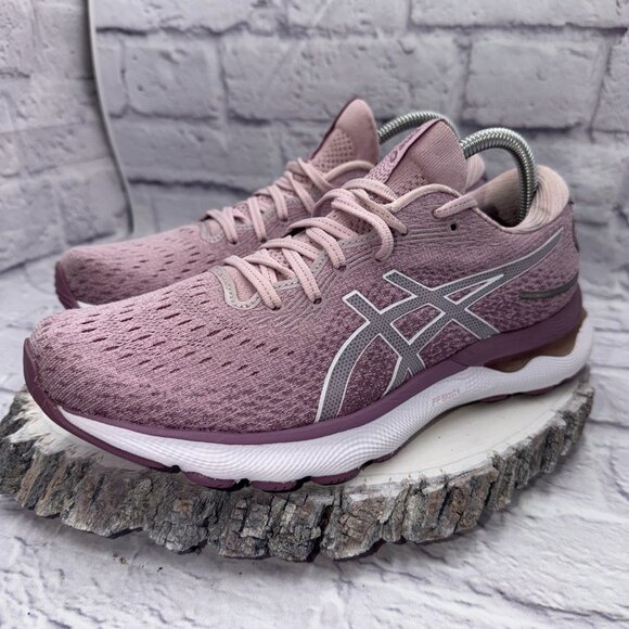 ASICS Shoes - Asics Womens Gel-Nimbus 24 1012B201 Pink Running Shoes Sneakers Size 9.5